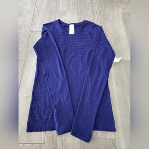 Athleta Blue Long Sleeve Shirt